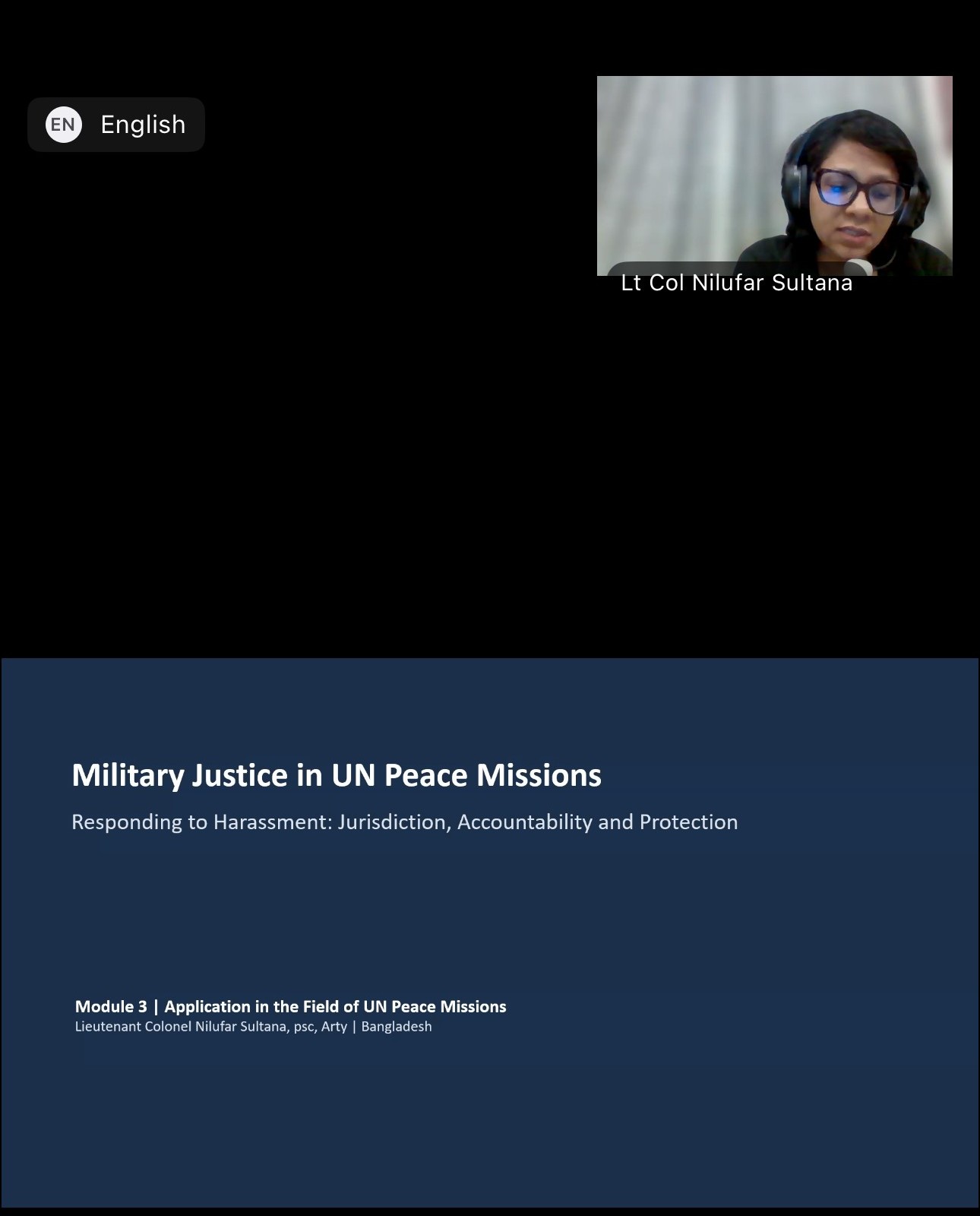 Webinarul internațional Military Justice Emerging Institutional Challenges 27, august, 2026
