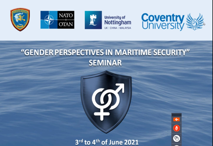 Seminarul online „Perspectiva de gen în securitatea maritimă”, 4 iun. 2021