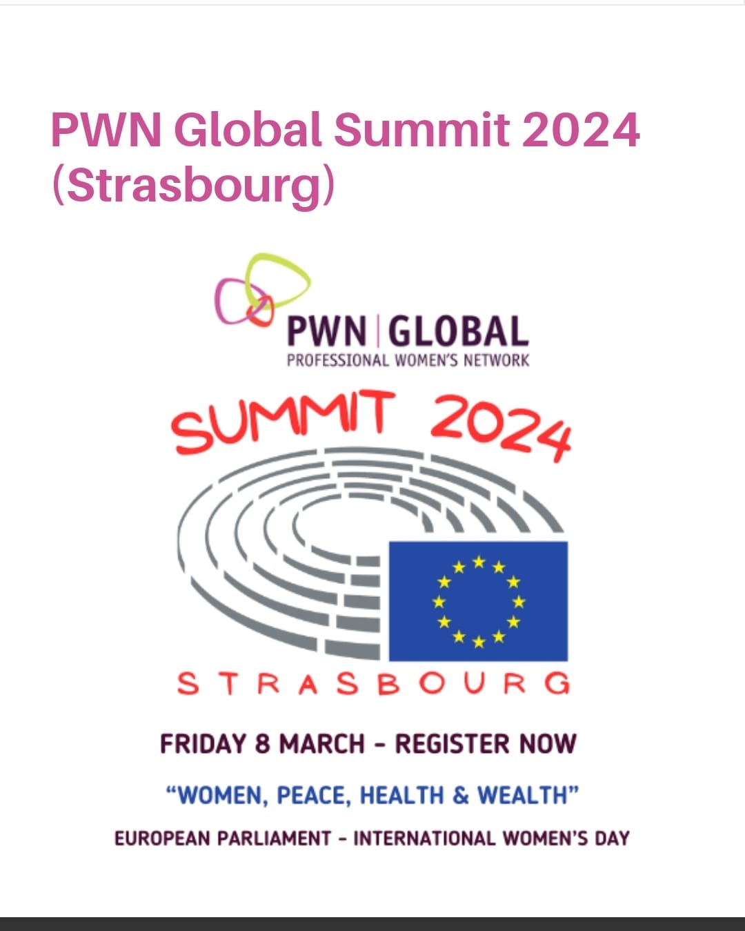 Professional Women’s Network Global Summit 2024, 11 martie 2024
