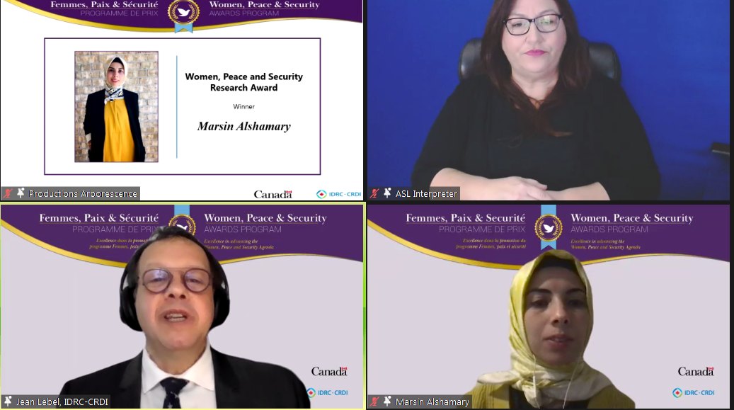 Women, Peace and Security - award ceremony, 10 Feb. 2022